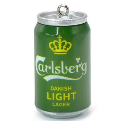 Підвіска, брелок у вигляді банки Carlsberg, розмір 45х23мм, 1шт.