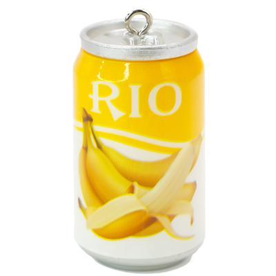 Підвіска, брелок у вигляді банки RIO банан, розмір 45х23мм, 1шт.