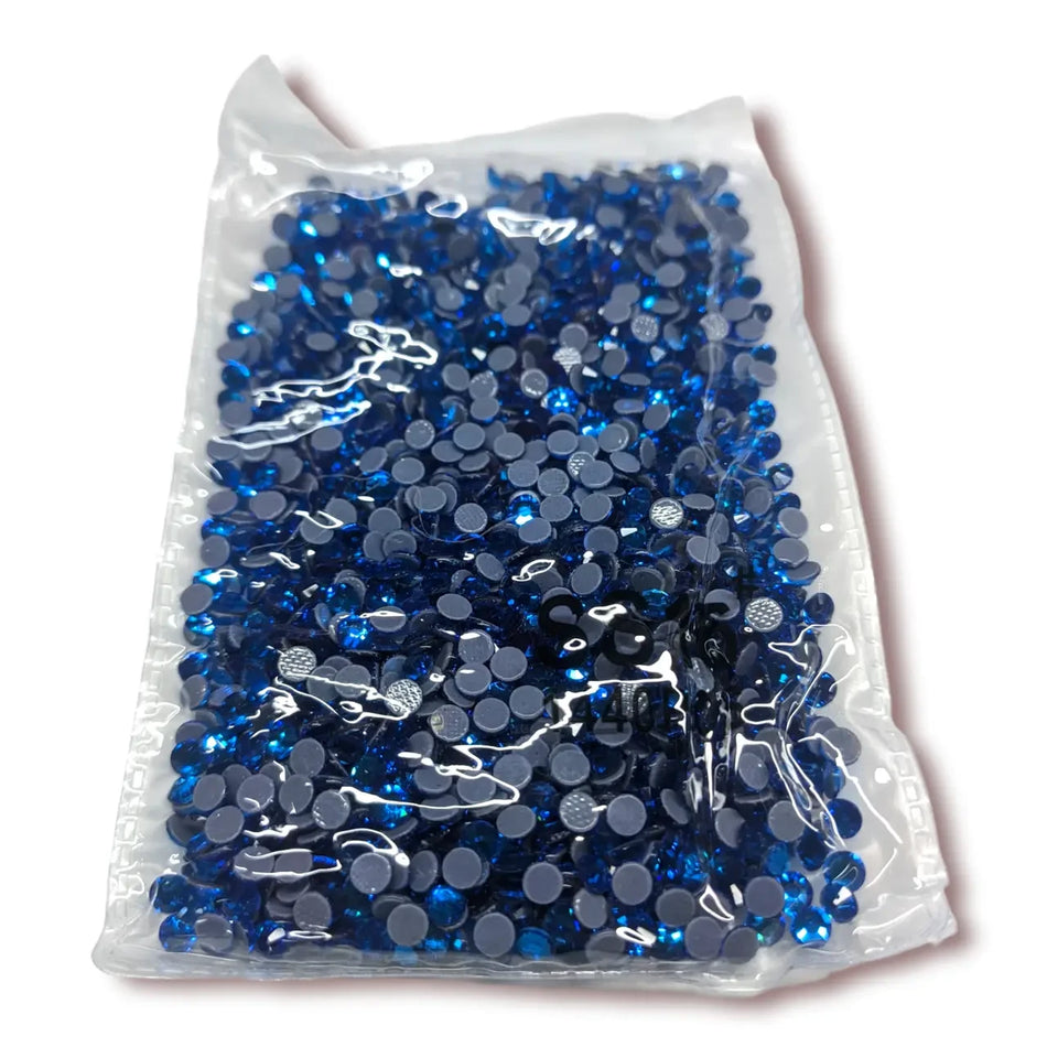 Стрази гарячої фіксації DMC ss8 (2.4-2.5mm) 1440 шт. Синій каплан