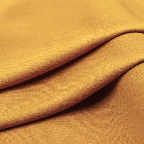 Tkanina 100% віскоза LuxFabric 160 г/m² 1,6 m 1 m Гірчичний