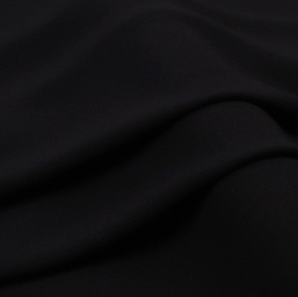 Tkanina 100% wіскоза LuxFabric 160 г/m² 1,6 m 1 m Чорний