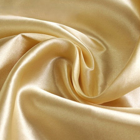 Tkana атлас LuxFabric 115 г/m² 1,5 m 1 m Золотий світлий