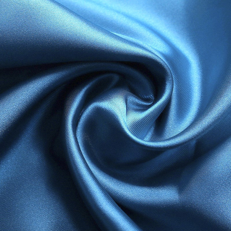 Тканина атлас LuxFabric 115 г/м² 1,5 м 1 м Синій