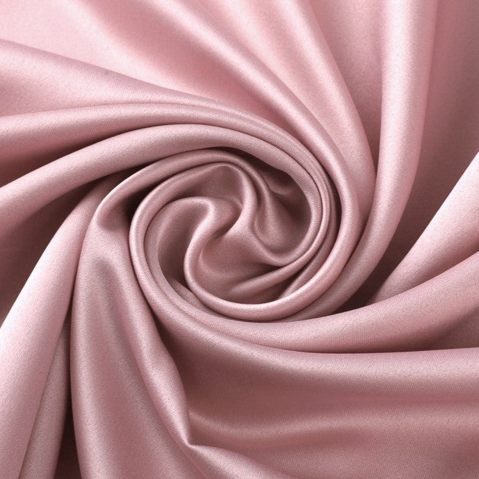 Тканина атлас LuxFabric 115 г/м² 1,5 м 1 м Пудровий