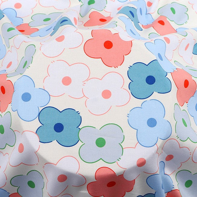 Тканина 100% віскоза LuxFabric 153 г/м² 1,45 м 1 м принт Blossoming peach
