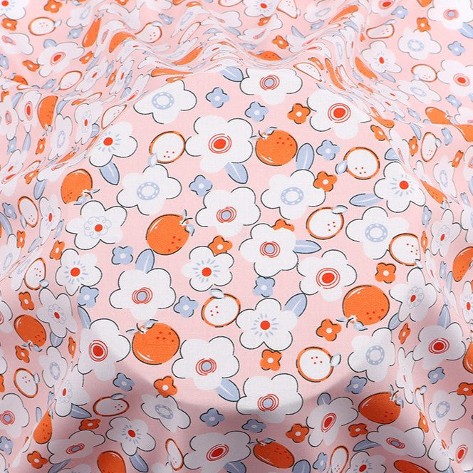 Тканина 100% віскоза LuxFabric 153 г/м² 1,45 м 1 м принт Blooming apple tree