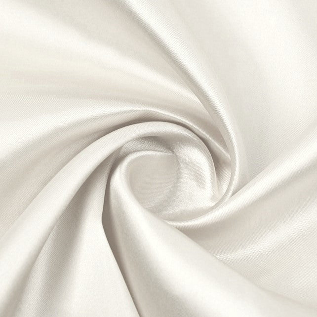 Tkana атлас LuxFabric 115 г/m² 1,5 m 1 m Молочний
