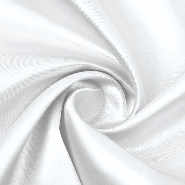 Tkana атлас LuxFabric 115 г/m² 1,5 m 1 m Білий