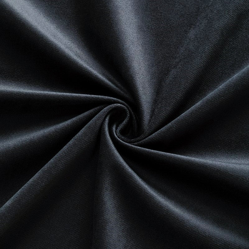 Тканина велюр LuxFabric поліестер 330 г/м² 1,50 м 1 м Чорний