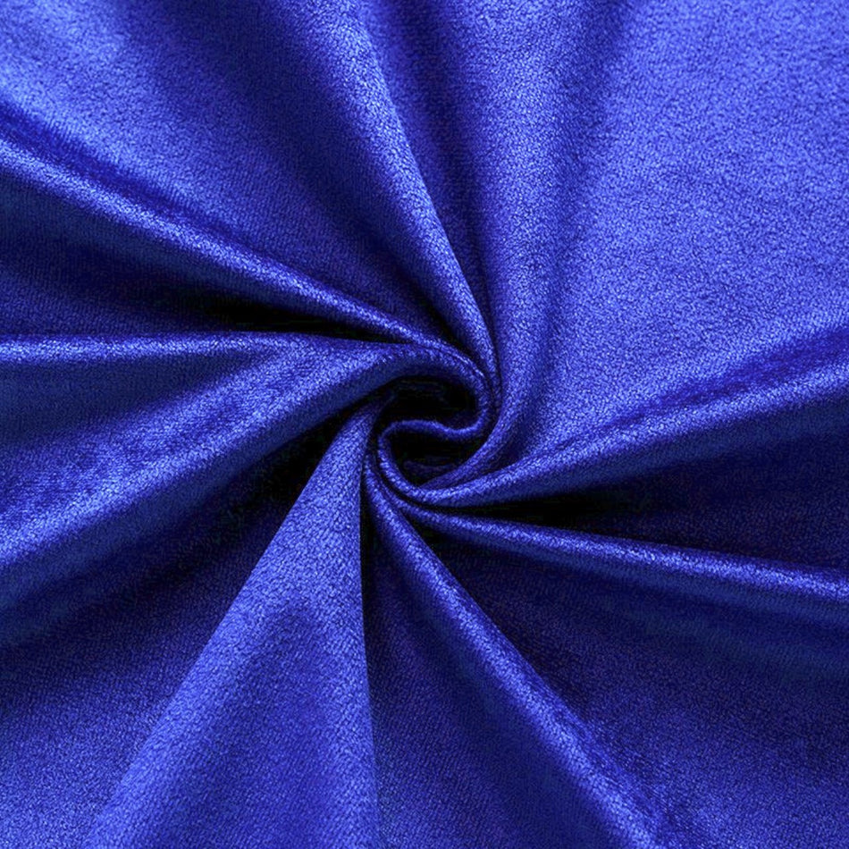 Тканина велюр LuxFabric 220 г/м² 1,50 м 1 м Електрик
