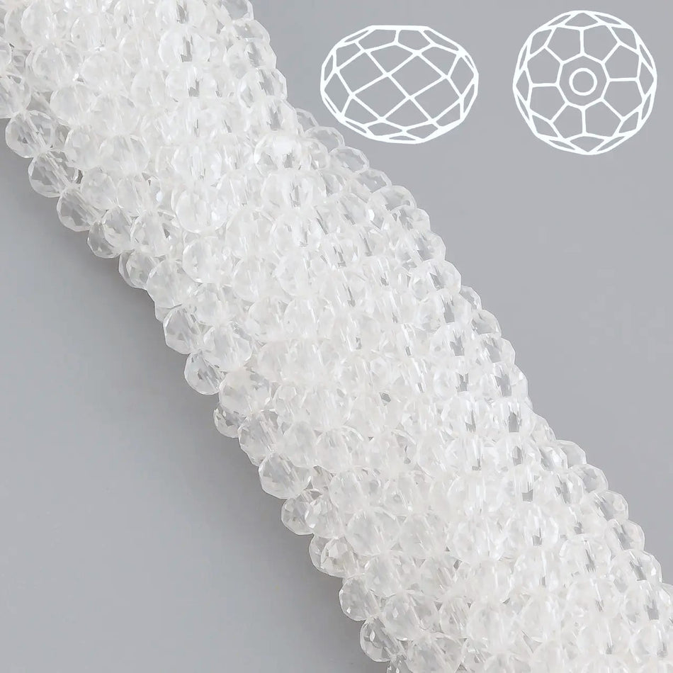Nogi Swarovski огранювання рондель 4х3,5 мм 42 см (+-120 шт.) Proroctwo