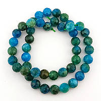 Апатит намистини з каменю гранування 8 мм +-37 см 47 шт.